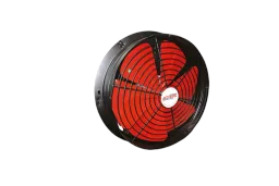 Sanayi Tipi Aksiyel Fan 6 Kanatlı Metal Pervaneli, Direkt Akuple Motorlu, Dairesel Kasalı